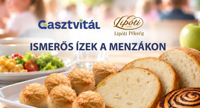 A Lipóti Pékség biztosítja a Gasztvitál hálózatának pékáruellátását