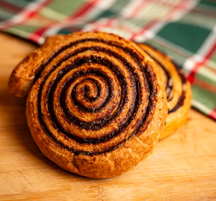 Teljes kiőrlésű kakaós csiga 